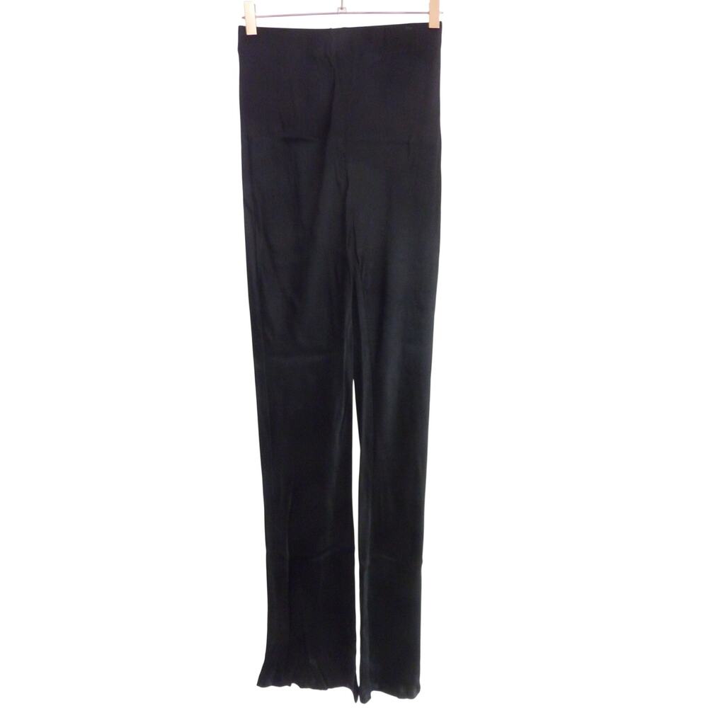 NWT Dissh Black Pants Nikki Satin Bias Pant Size 4